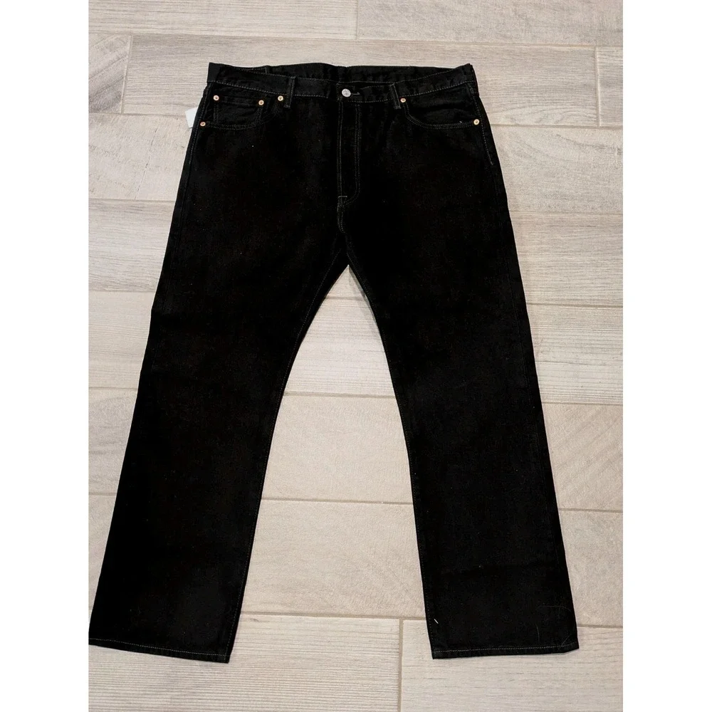 NWT Levi's Men's 501 Original Fit Jean Black 100% Cotton Button Fly